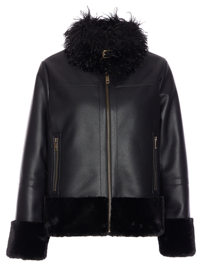 Twin-set Coats Black Zwart