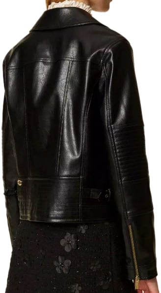 Twin-set Coats Black Zwart