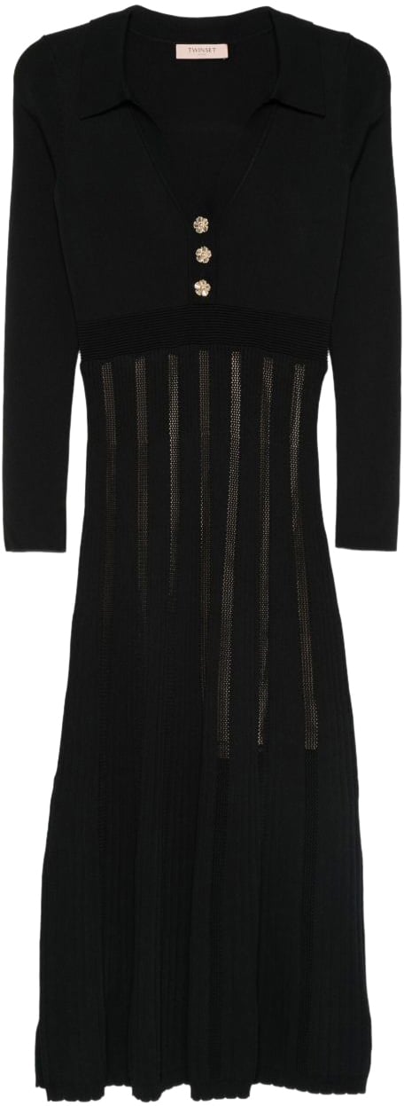 Twin-set Dresses Black Zwart