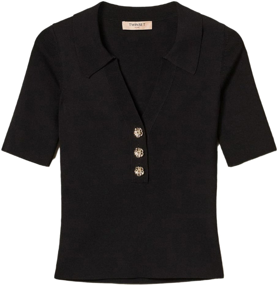 Twin-set T-Shirts And Polos Black Zwart