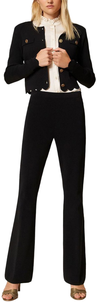 Twin-set Trousers Black Zwart