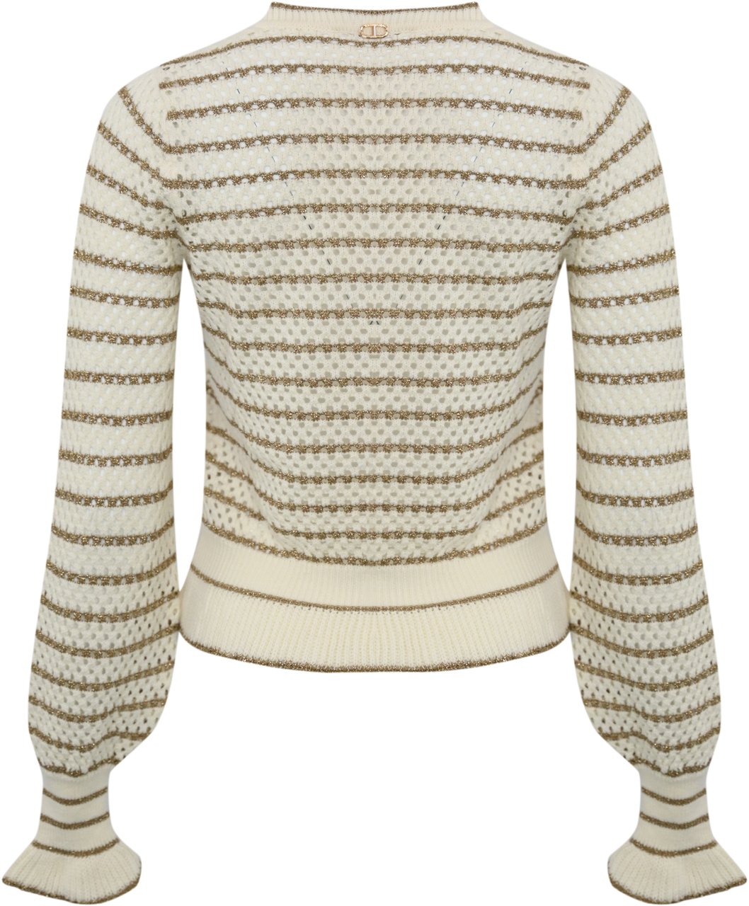 Twin-set Sweaters Nevegolden Green Lurex Metallic