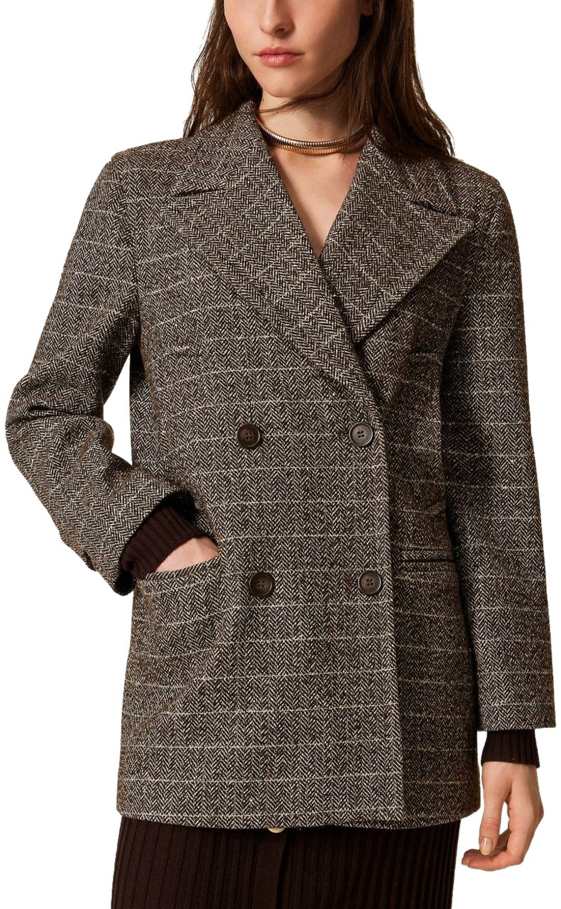 Twin-set Coats Brown Bruin