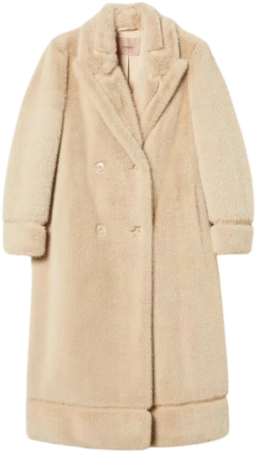 Twin-set Coats Natural Neutraal