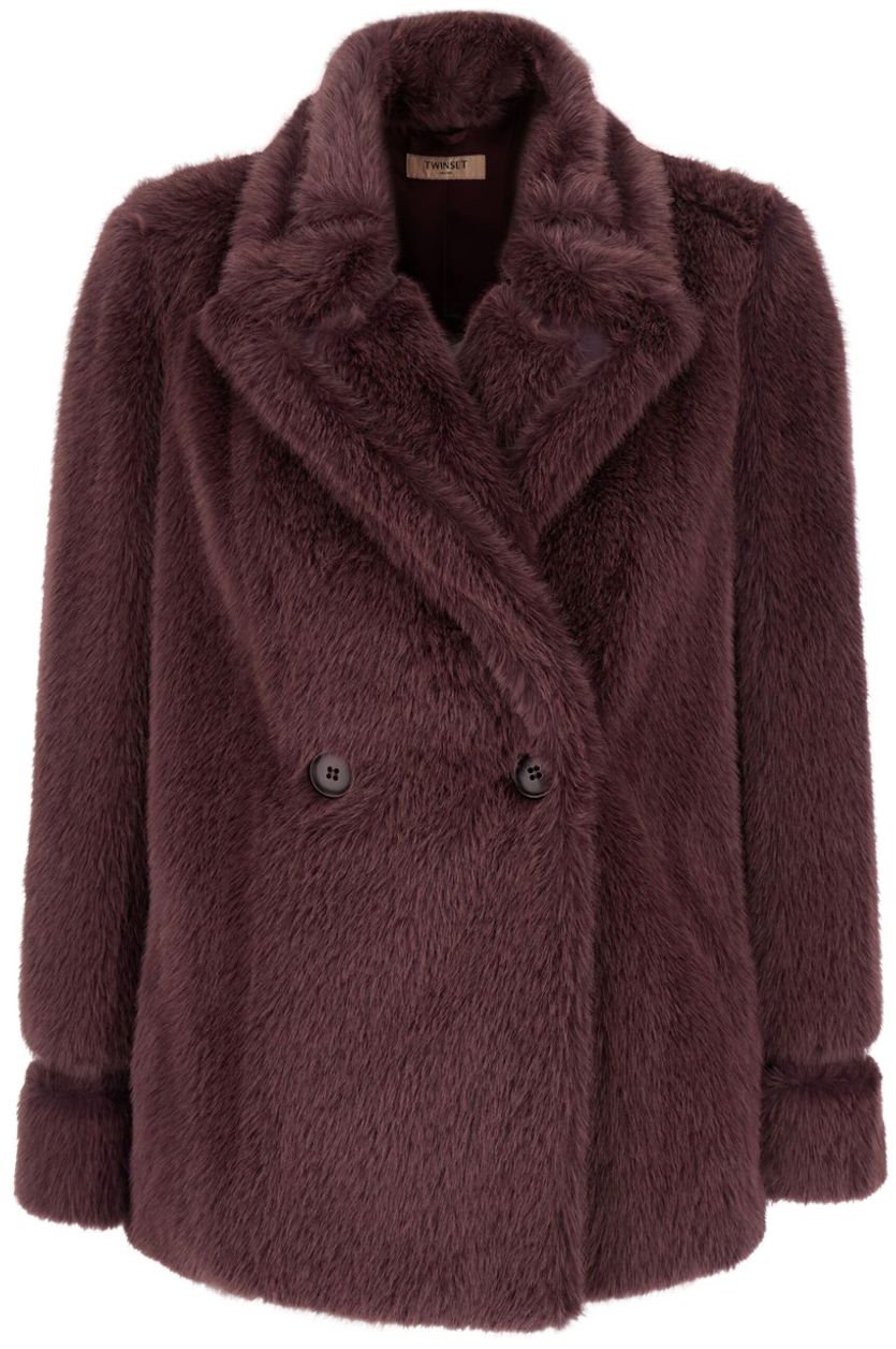 Twin-set Coats Purple Paars