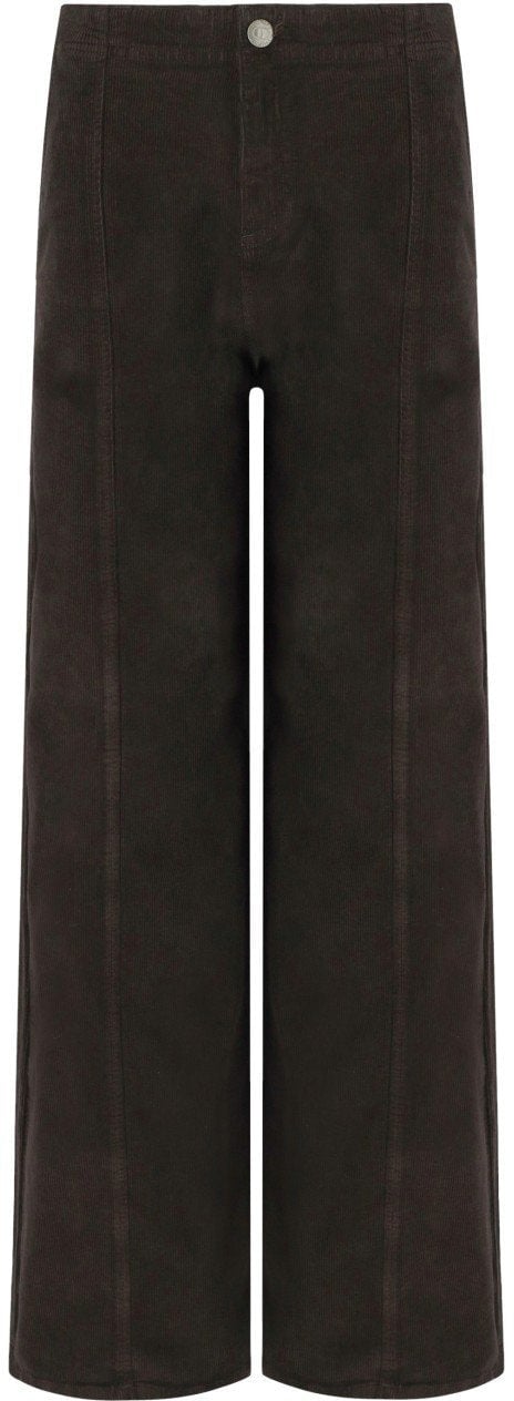 Twin-set TWINSET CHOCOLATE CORDUROY PANTS Bruin