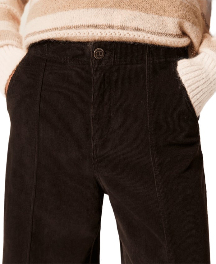 Twin-set Twin-set Pantaloni Black Chocolate Zwart