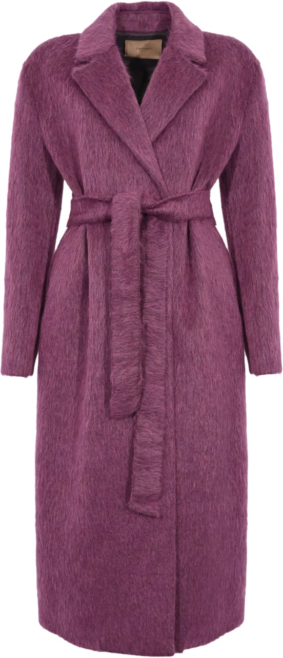 Twin-set Coats Purple Eden Paars