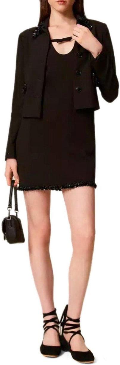 Twin-set TWINSET MINI DRESS Zwart