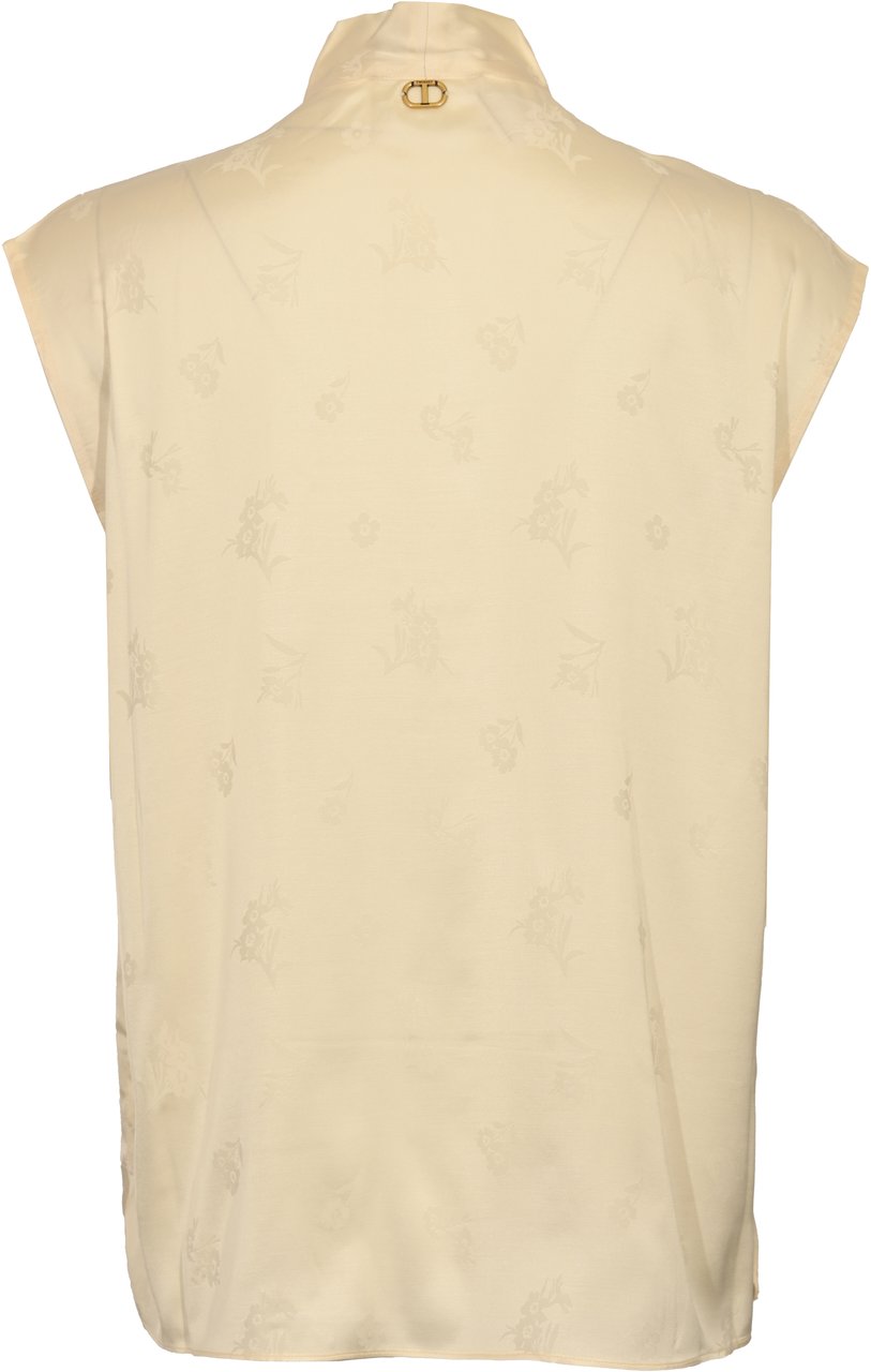 Twin-set Top Madreperla Wit