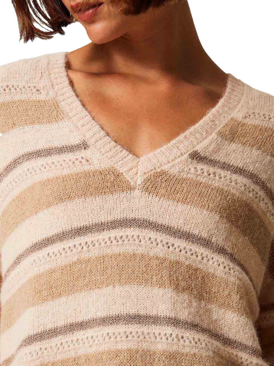 Twin-set Sweaters Alpaca Lurex Beige