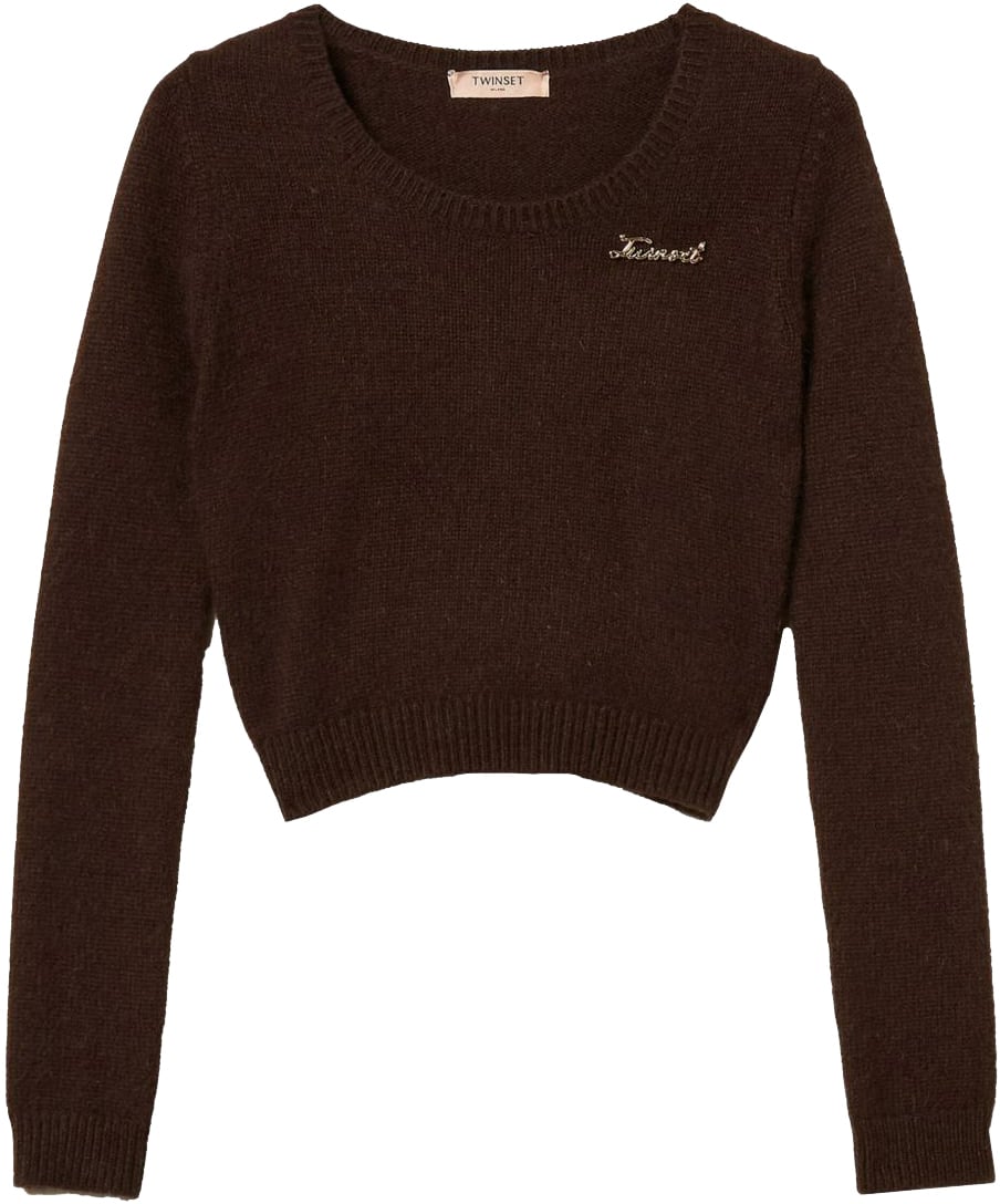 Twin-set Sweaters Black Chocolate Zwart