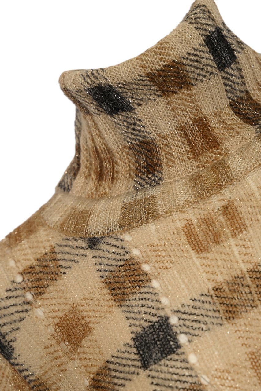 Twin-set Sweaters Stcheck Cammellonero Navy