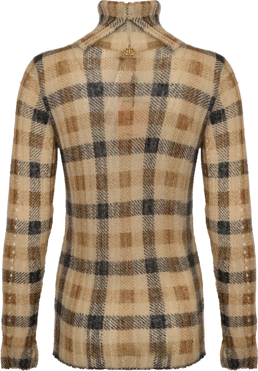 Twin-set Sweaters Stcheck Cammellonero Navy