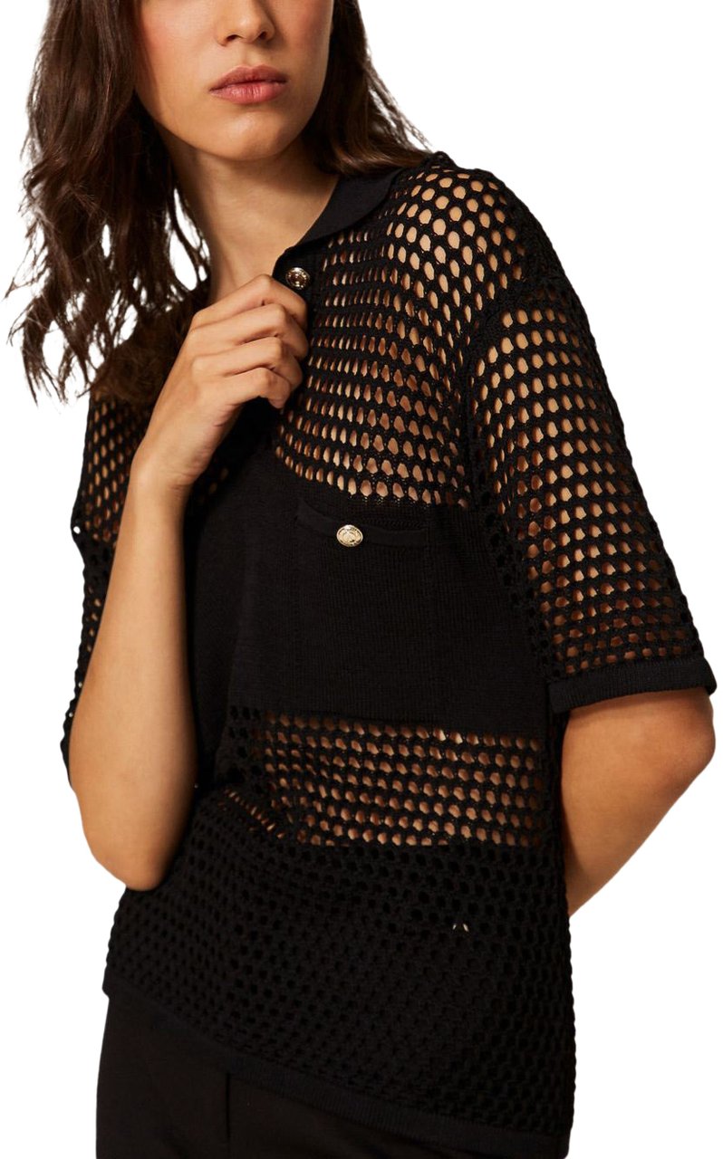 Twin-set T-Shirts And Polos Black Zwart