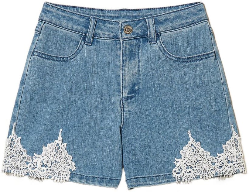 Twin-set Shorts Denim Blue Blauw