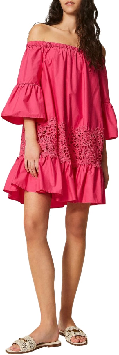 Twin-set Dresses Fuchsia Cyclamen Paars