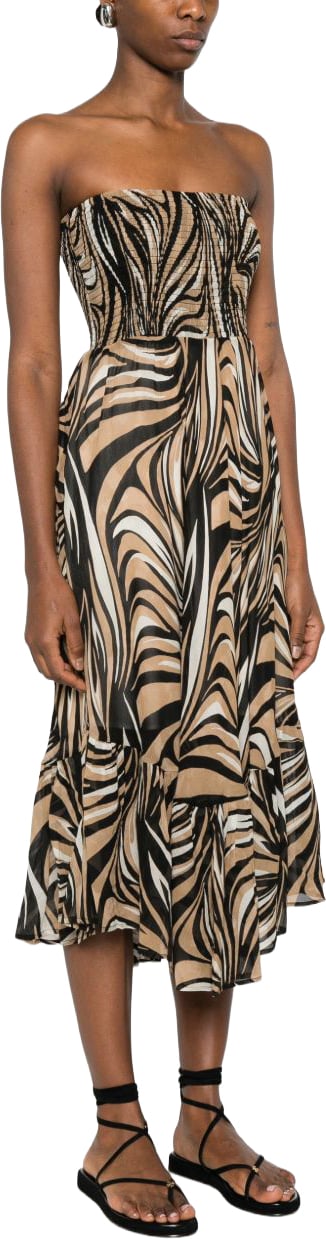 Twin-set Dresses Nero Beige