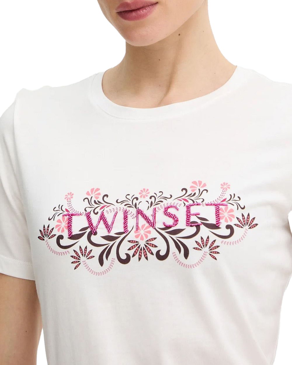 Twin-set T-Shirts And Polos Off White Wit