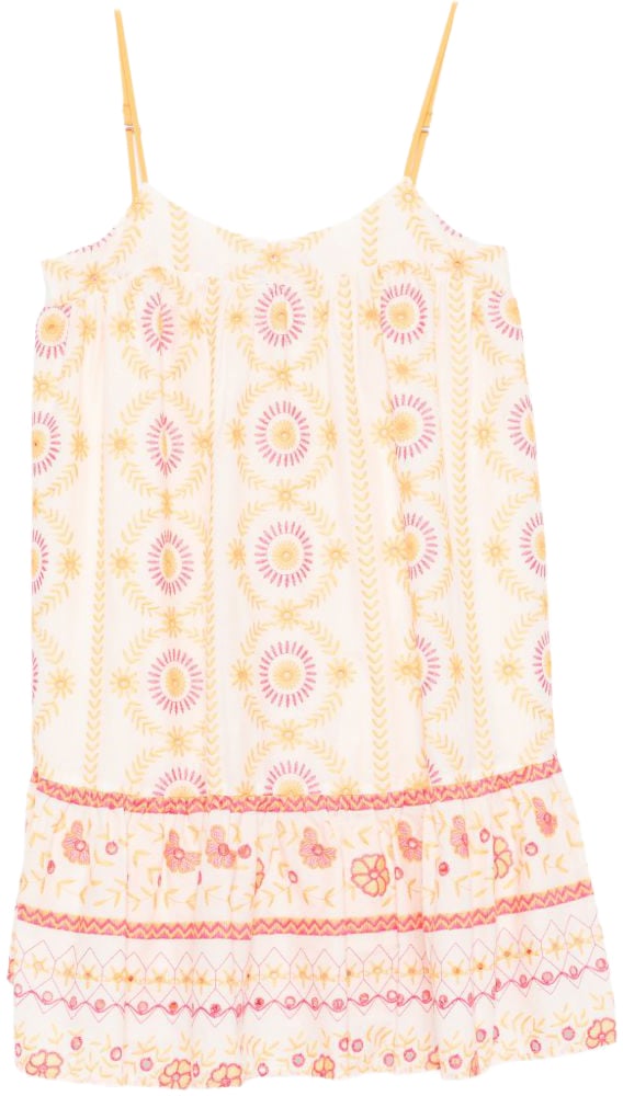 Twin-set Dresses Off Whiteorangefuchsia Wit