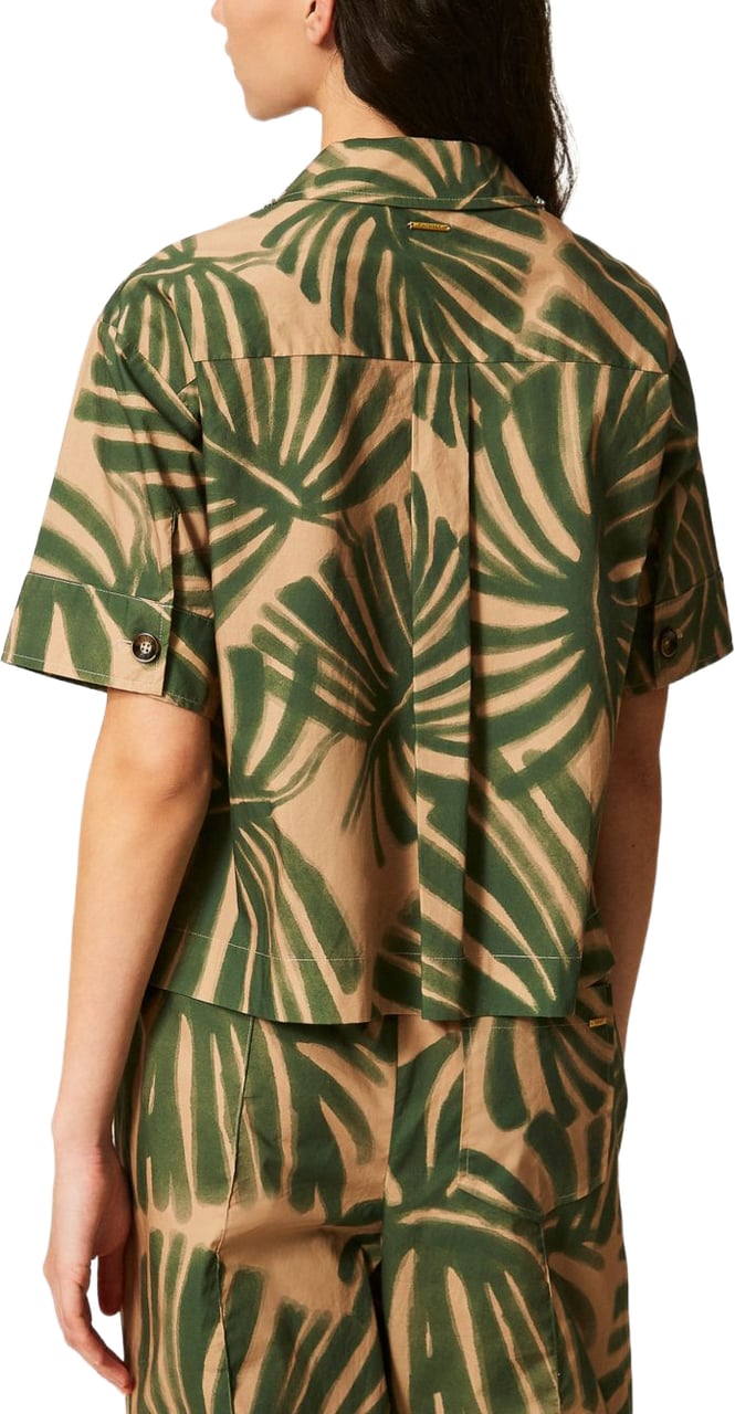 Twin-set Shirts Beige Donkergroen