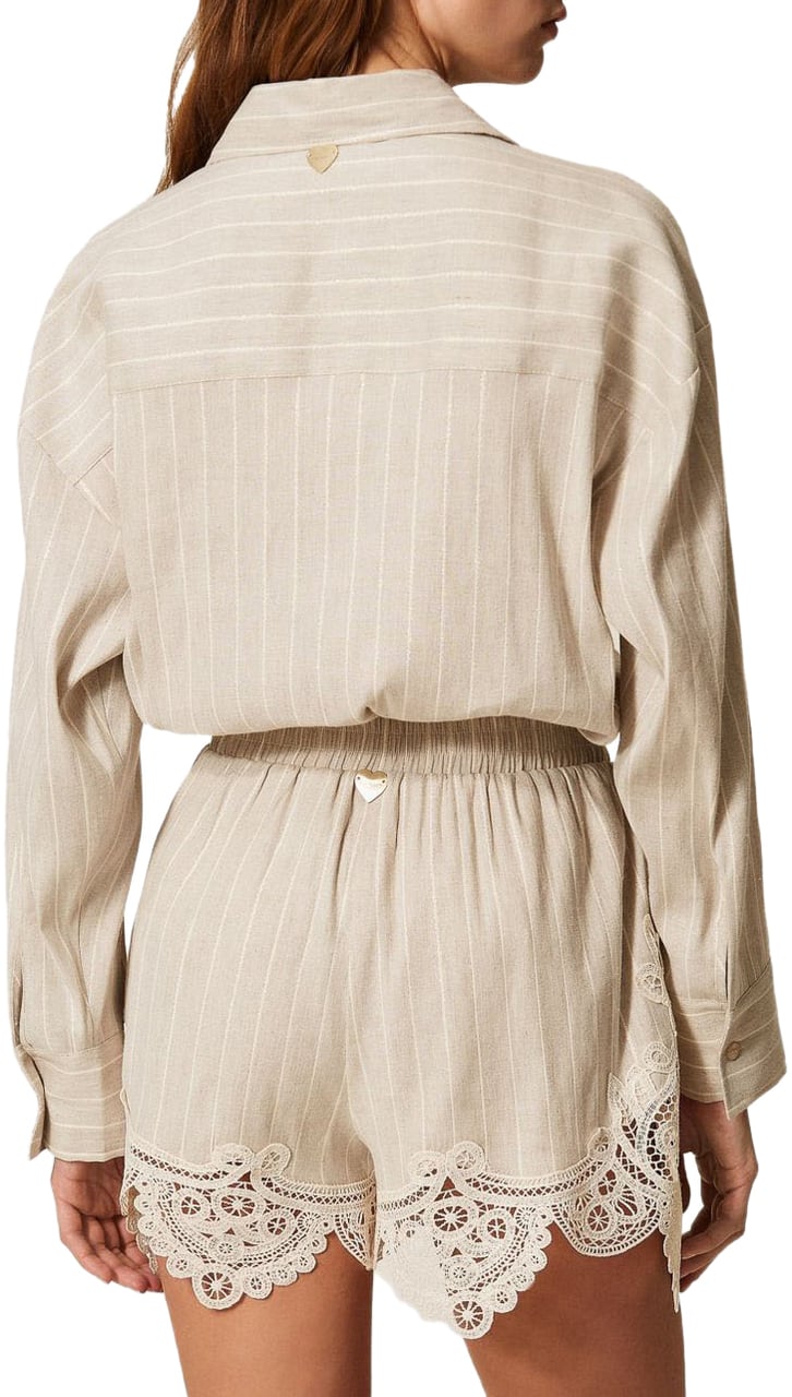 Twin-set Shorts Fog/Vaniglia Beige