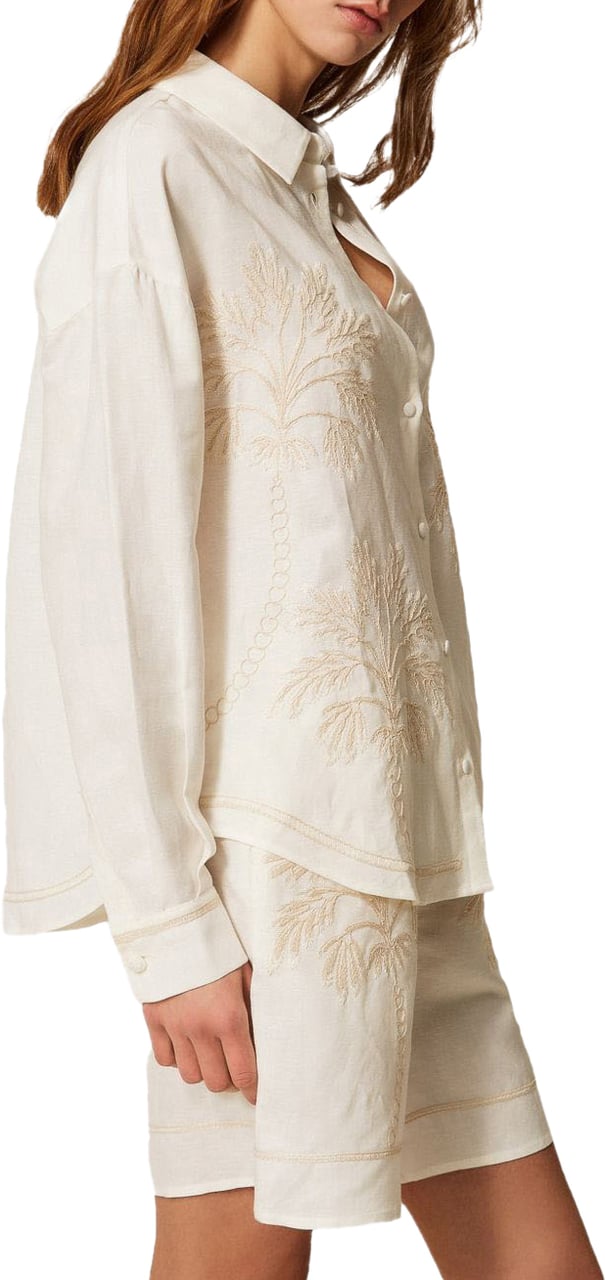 Twin-set Shirts Vaniglia/Fog Wit