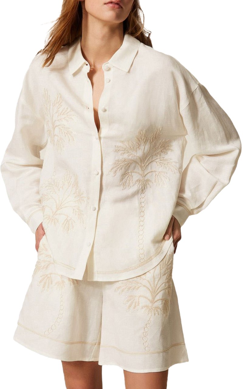 Twin-set Shirts Vaniglia/Fog Wit