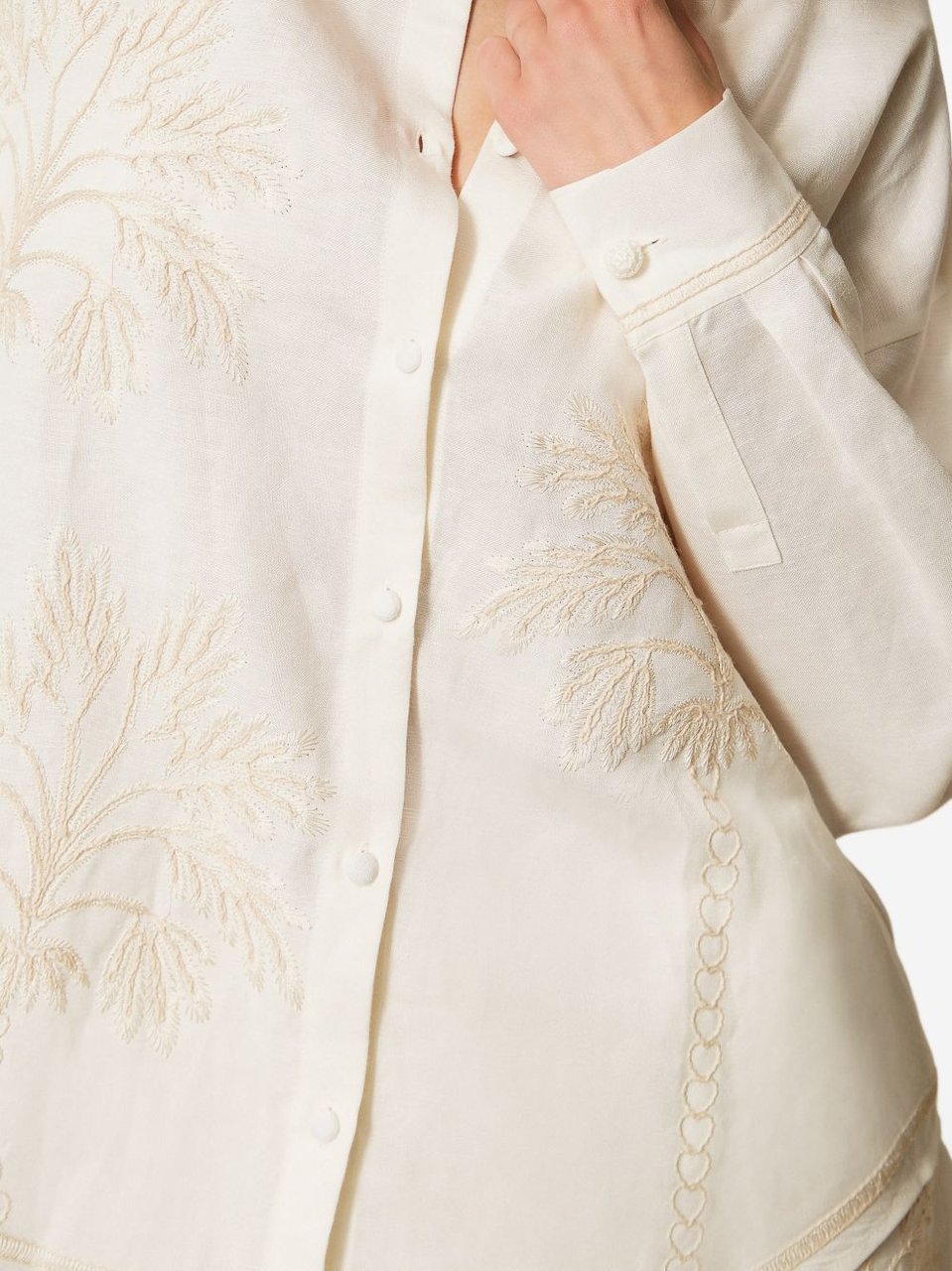 Twin-set Shirts Vaniglia/Fog Wit
