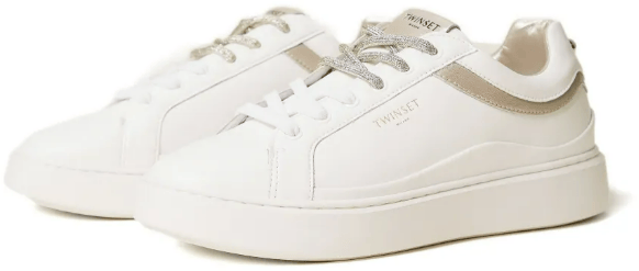 Twin-set Sneakers Biancoplatino Wit