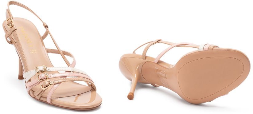 Twin-set With Heel Beige Beige