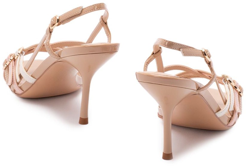 Twin-set With Heel Beige Beige