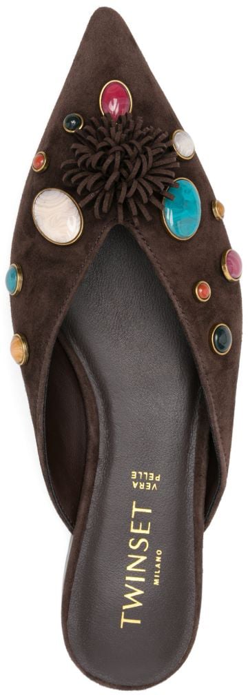 Twin-set Sandals Coffee Liqueur Bruin