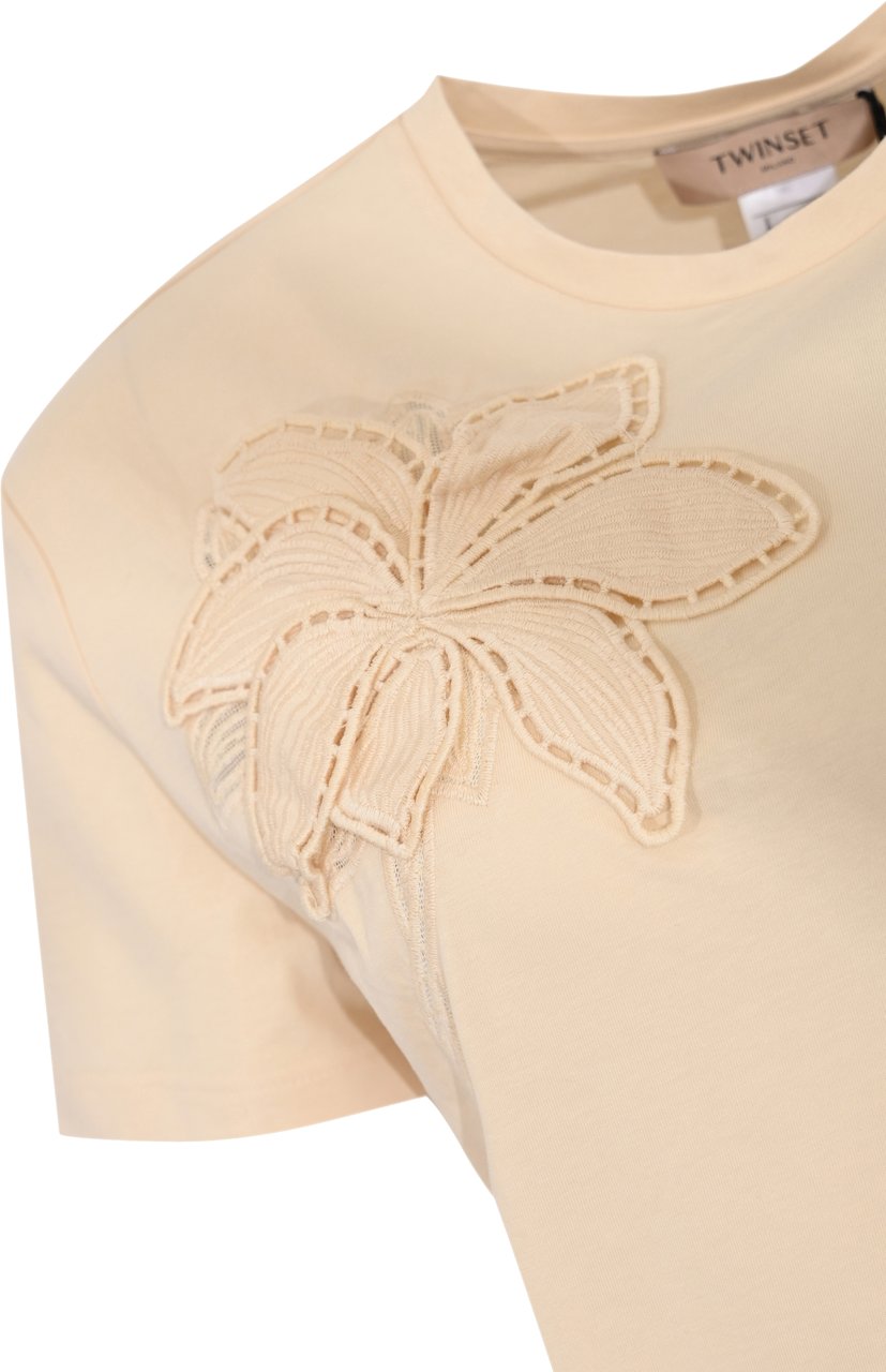 Twin-set T-Shirts And Polos Parchment Beige