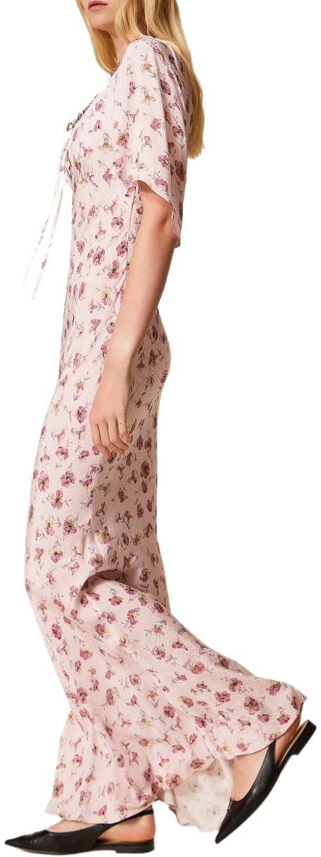 Twin-set Dresses Fiore Peachrose Roze