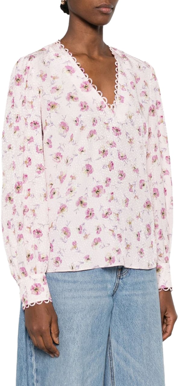 Twin-set Shirts Fiore Peachrose Roze