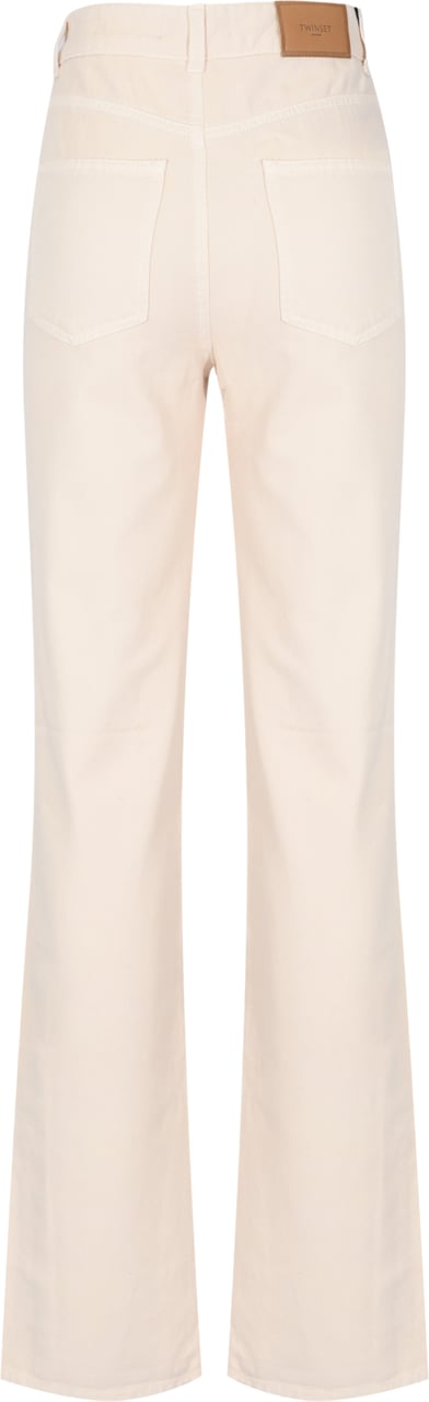 Twin-set Trousers Parchment Beige