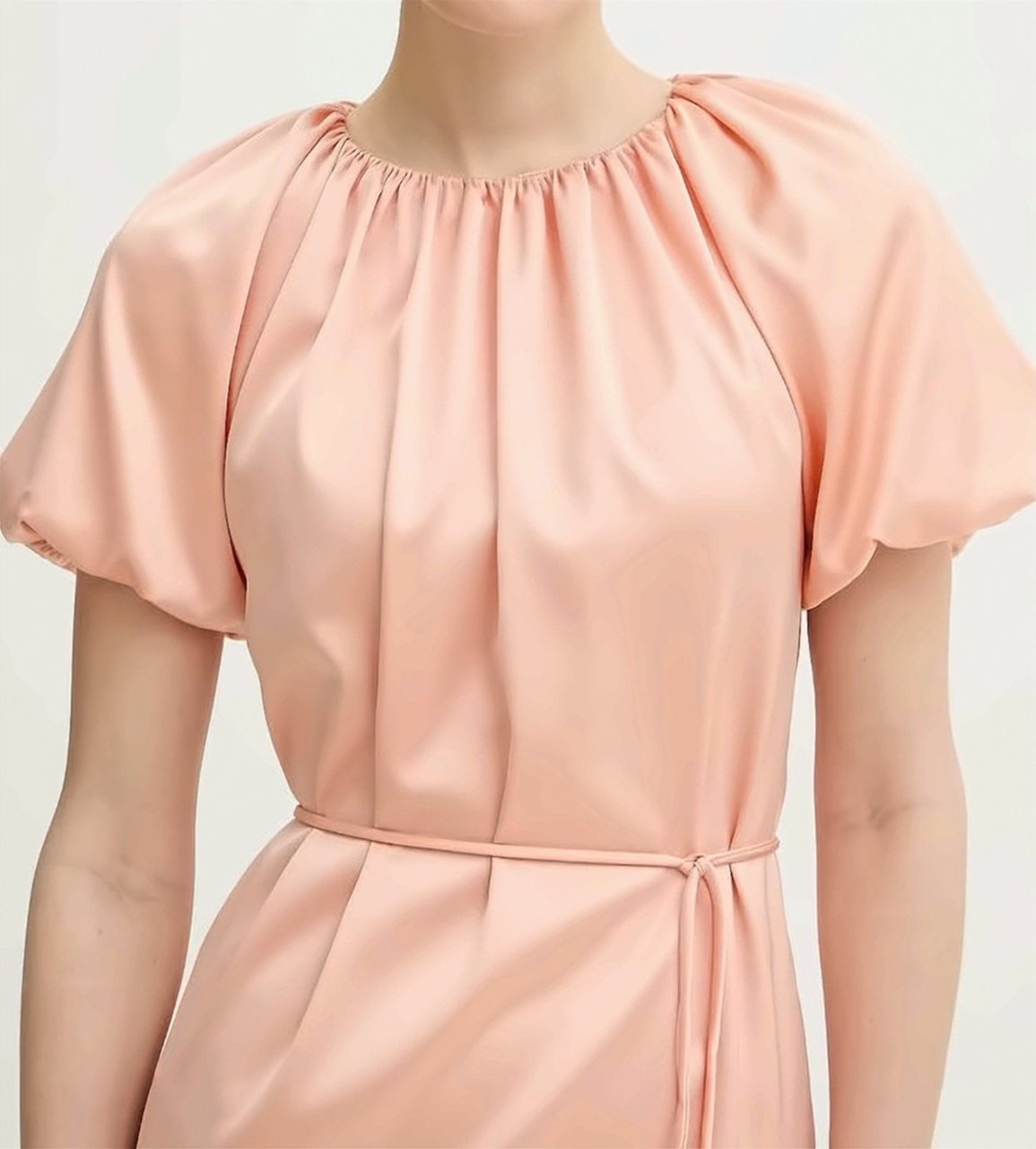 Twin-set Twin Set Open Back Midi Dress Neutraal