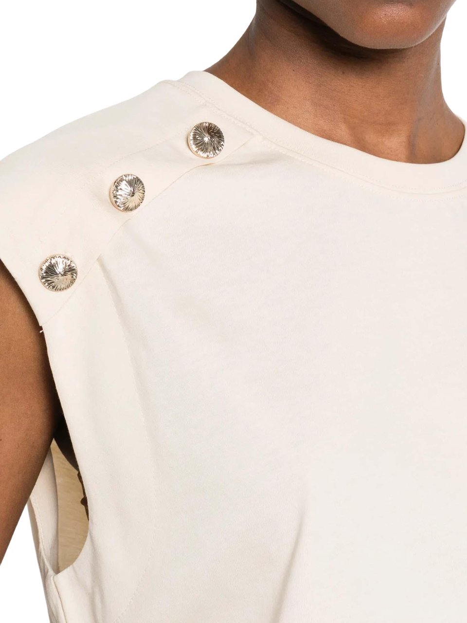 Twin-set T-Shirts And Polos Parchment Wit