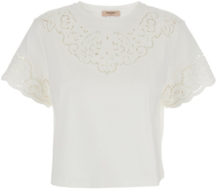 Twin-set T-Shirts And Polos Bianco Ottico Wit