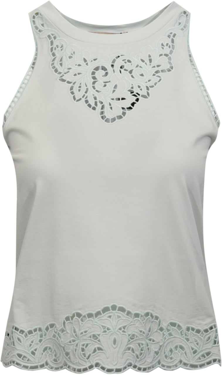 Twin-set Top Aqua Blauw