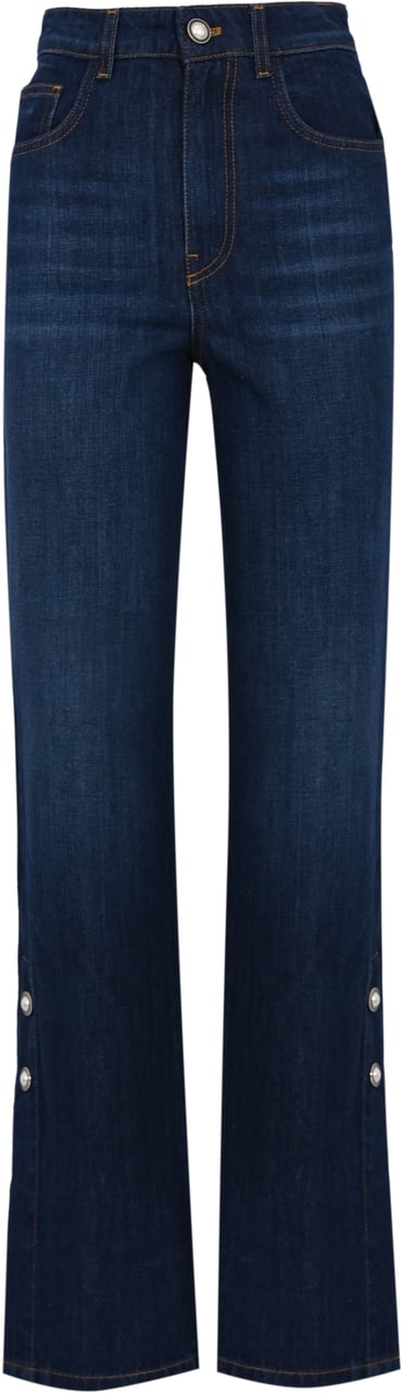 Twin-set Trousers Denim Medio Scuro Blauw