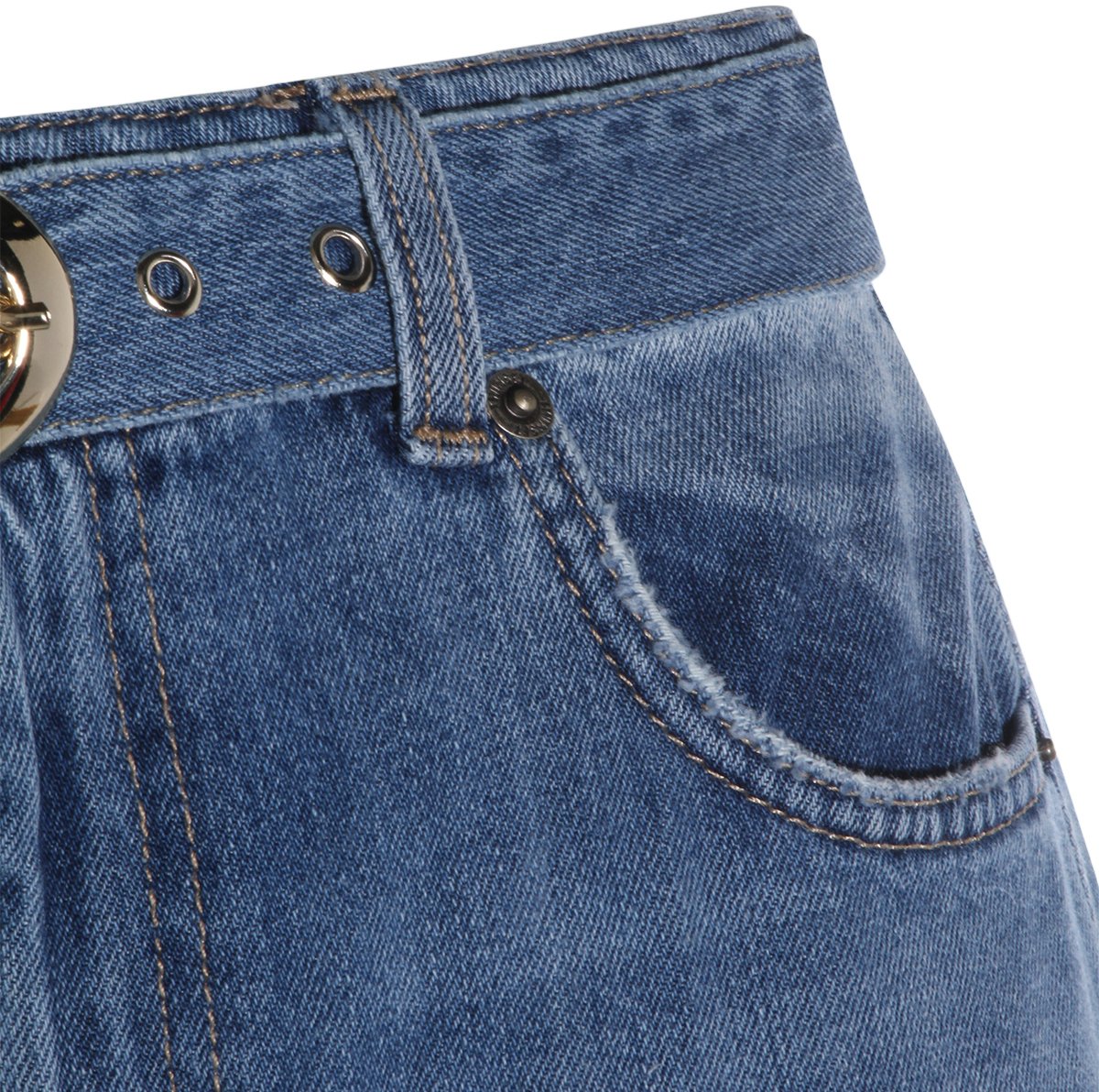 Twin-set Light Denim Jeans with Classic Five-Pocket Design Blauw