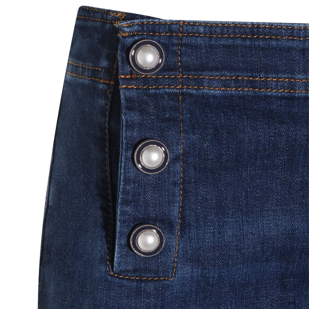 Twin-set Mid-Rise Straight-Leg Denim Jeans Blauw