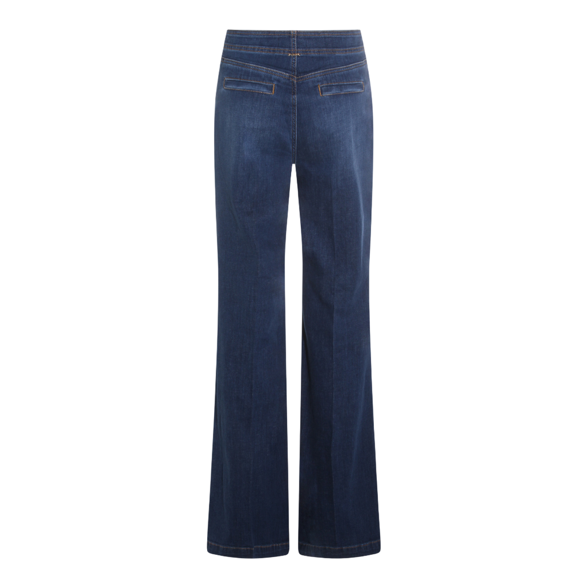 Twin-set Mid-Rise Straight-Leg Denim Jeans Blauw