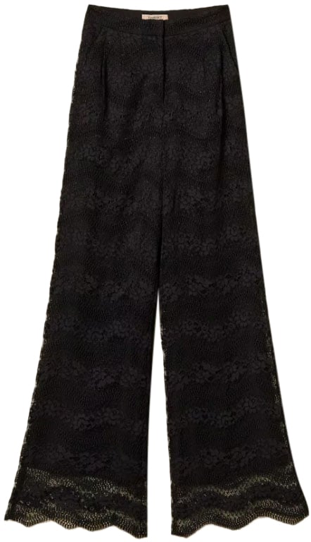 Twin-set Trousers Black Zwart
