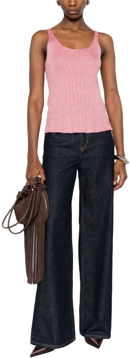 Twin-set Top Rose Lurex Roze