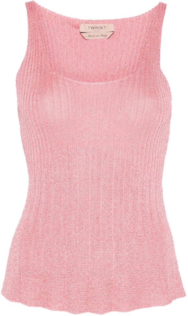 Twin-set Top Rose Lurex Roze