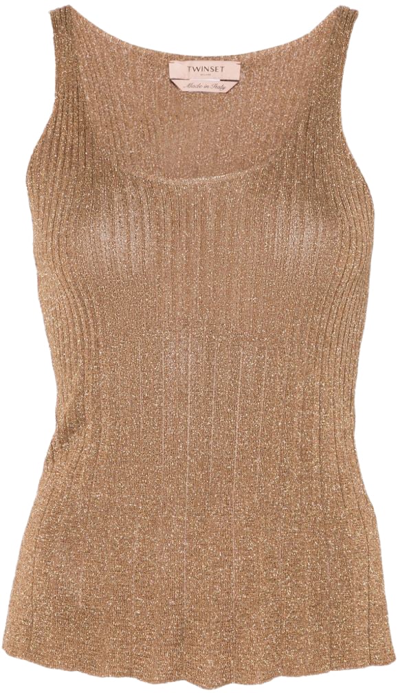 Twin-set Top Lurex Oro Goud