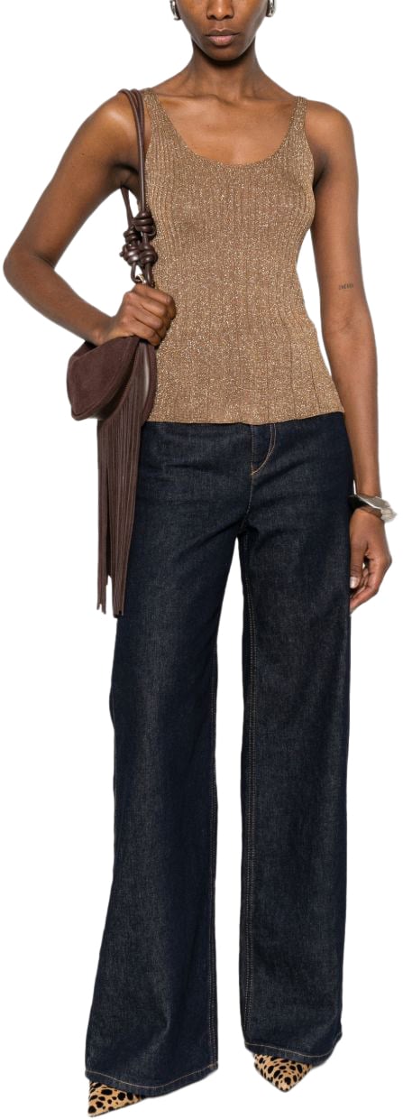 Twin-set Top Lurex Oro Goud